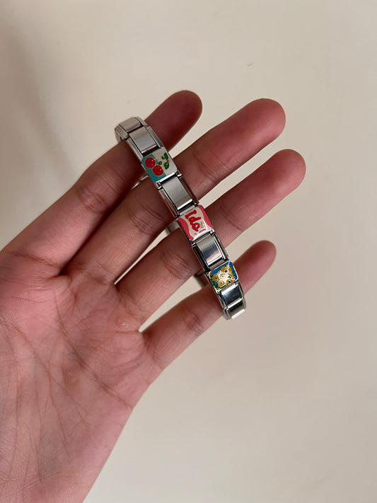 I Don’t care girl Italian bracelet
