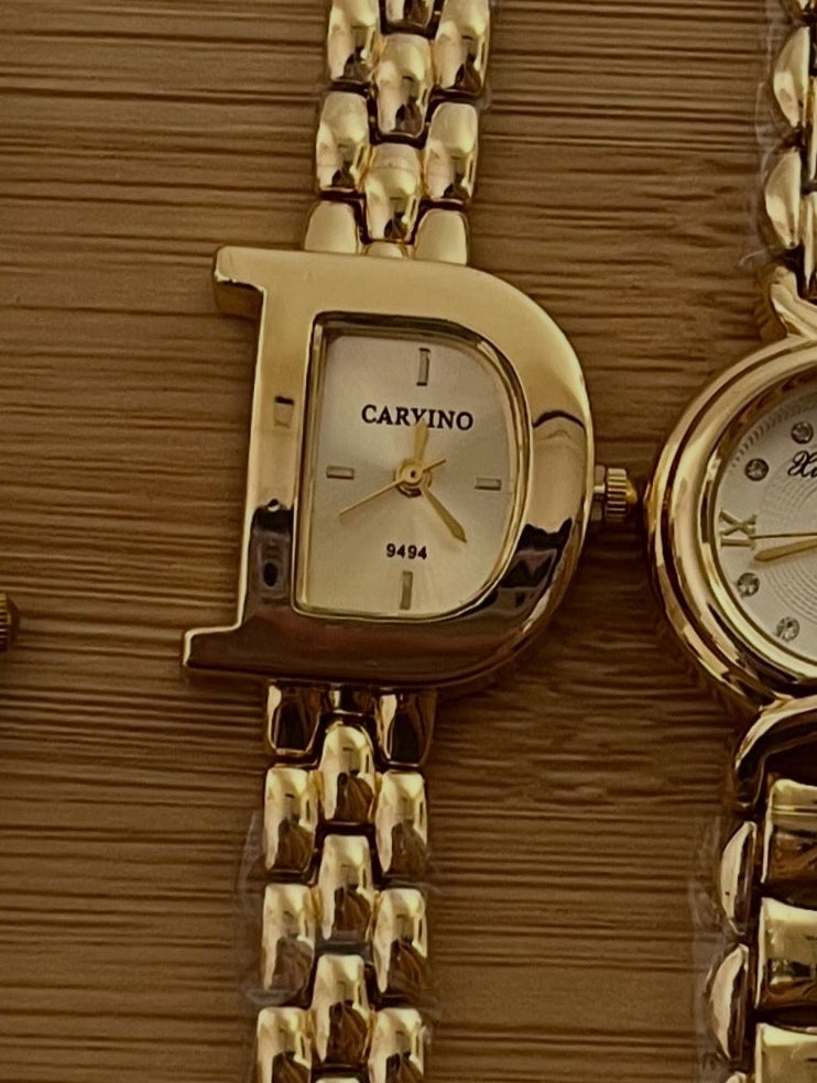 D shaped Vintage style Watch