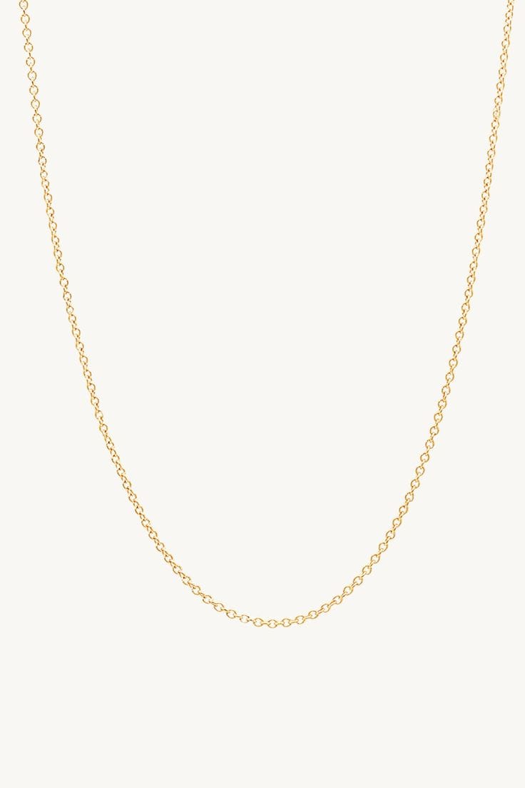 Plain Chain Necklace for Women – Minimalist Stainless Steel Everyday Fashion Jewelry