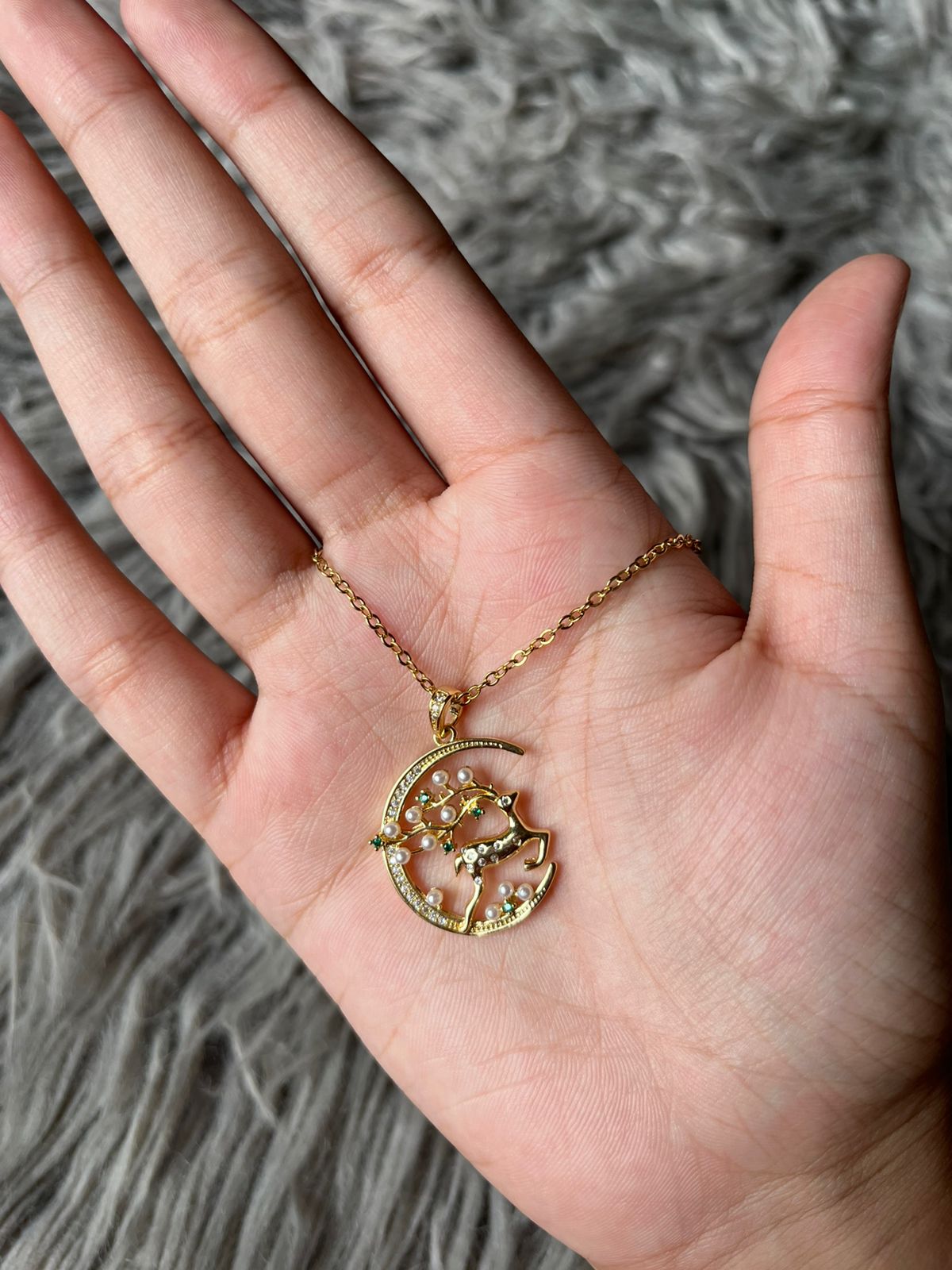 Deer charm Necklace
