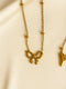 18k gold plated and waterproof,  made in stainless steel