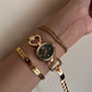 Round horseshoe pit shaped Watch