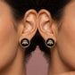 Black bee earrings