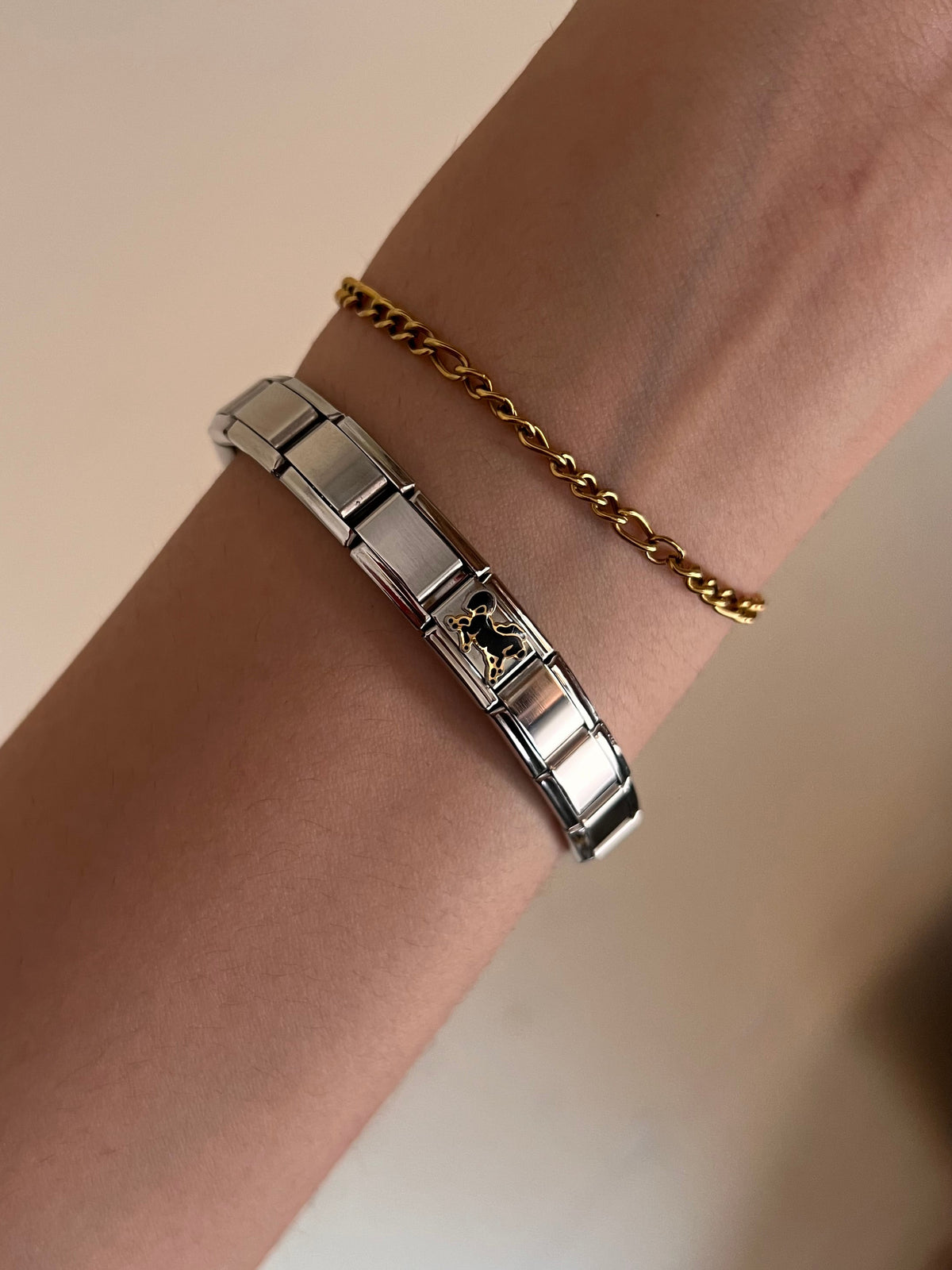Black horse Italian bracelet