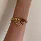 Sea horse/bow Italian bracelet