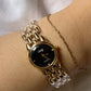 Vintage black round dial Watch