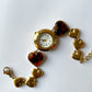 Tiger eye watch bracelet