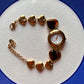 Tiger eye watch bracelet