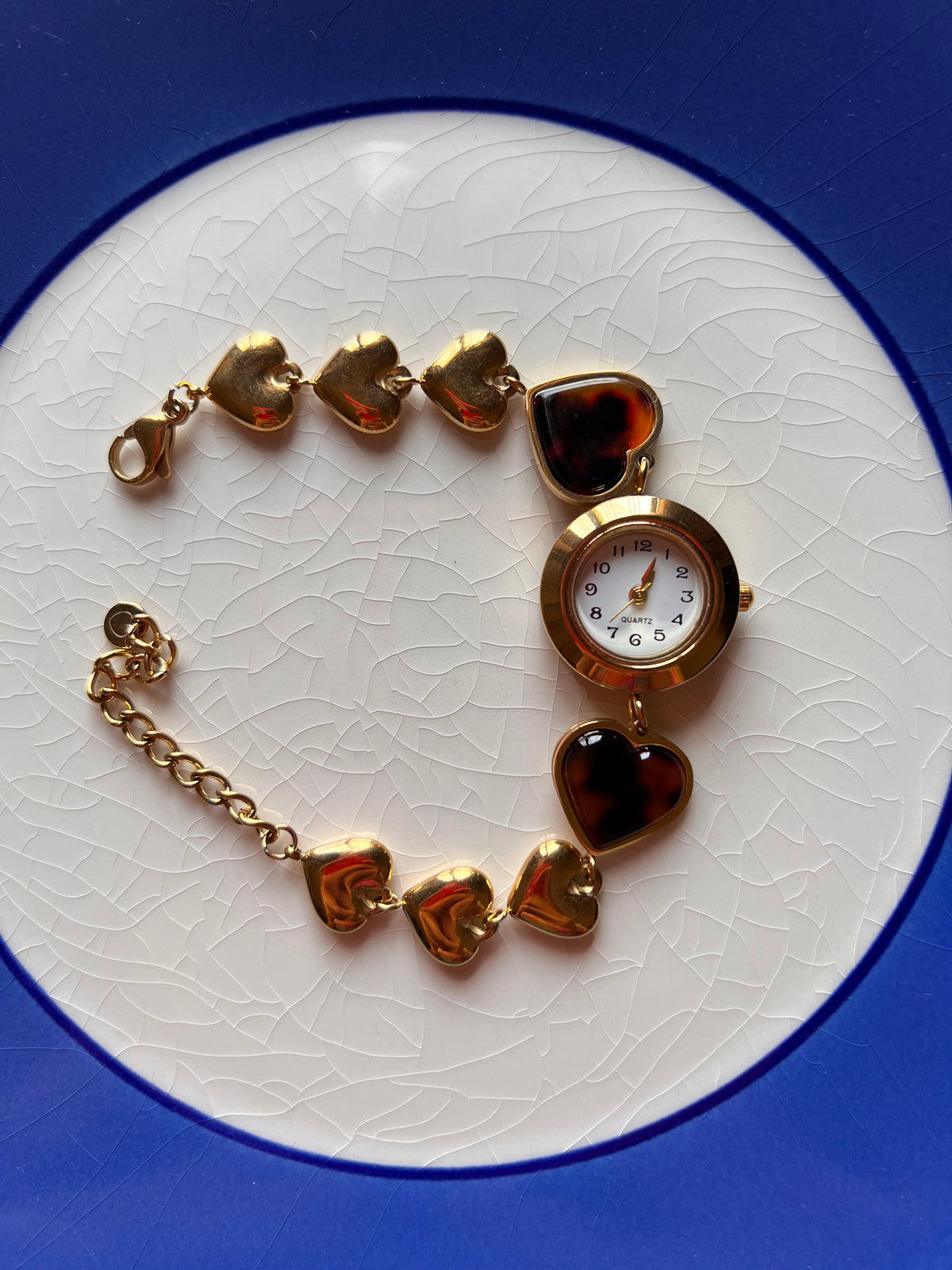 Tiger eye watch bracelet