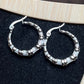 Silver bambino earrings