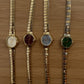 Oval shaped snake strap Watch