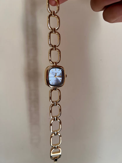 Square bracelet shaped watch