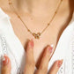 18k gold plated and waterproof,  made in stainless steel