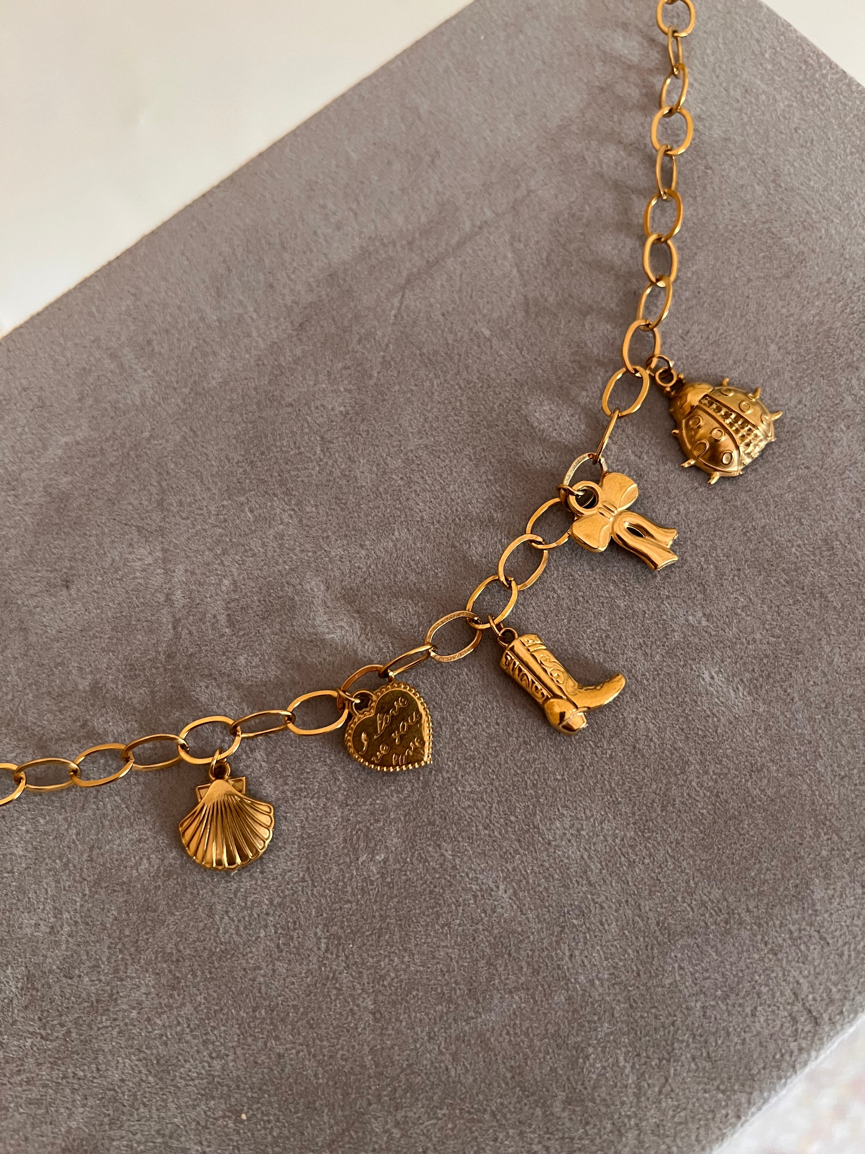 Texan lover girl charm necklace