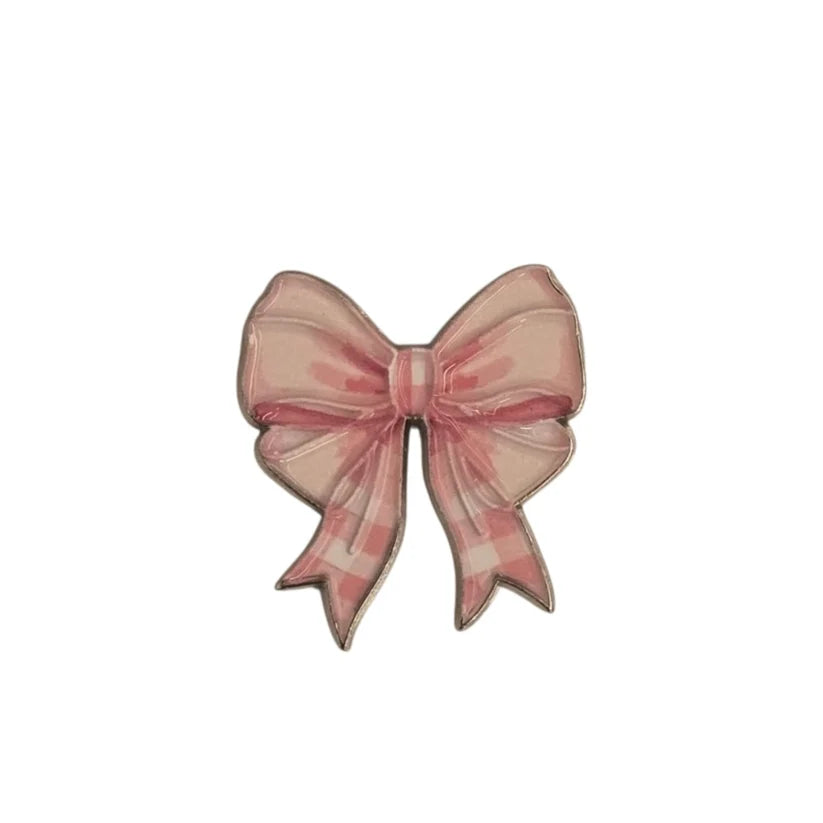 Pink bow mobile charm