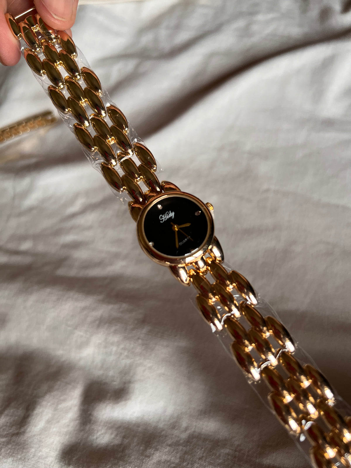 Vintage black round dial Watch