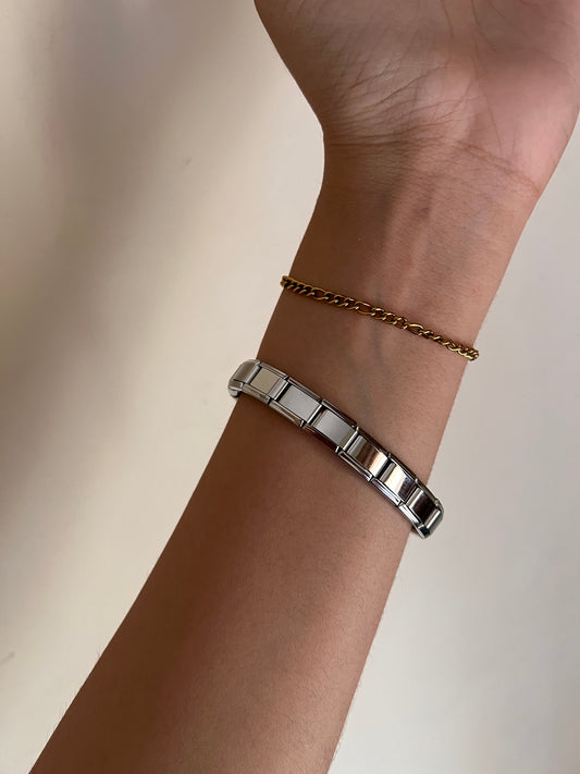 Silver Italian bracelet (unisex)