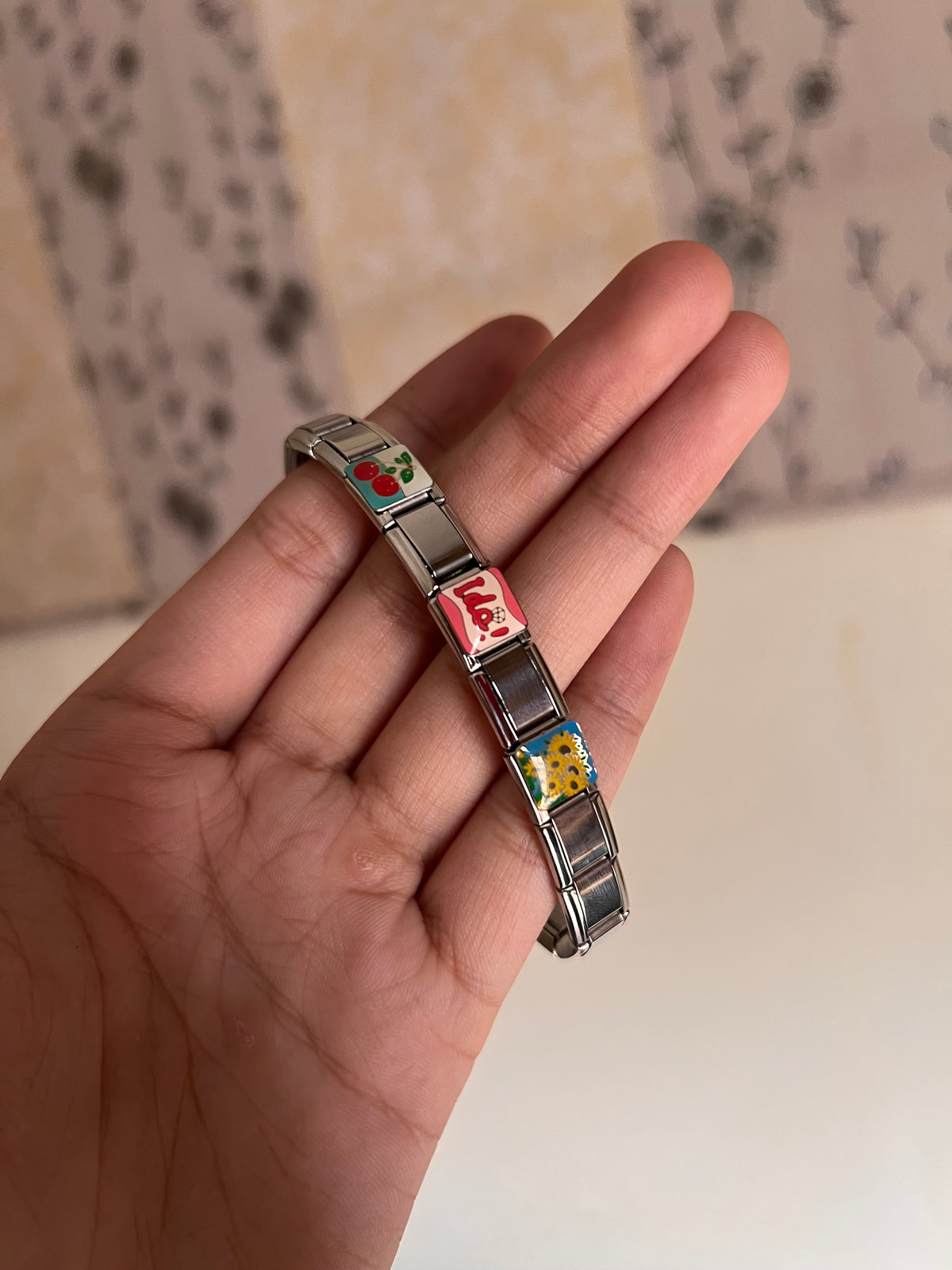I Don’t care girl Italian bracelet