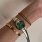 Oval shaped snake strap Watch