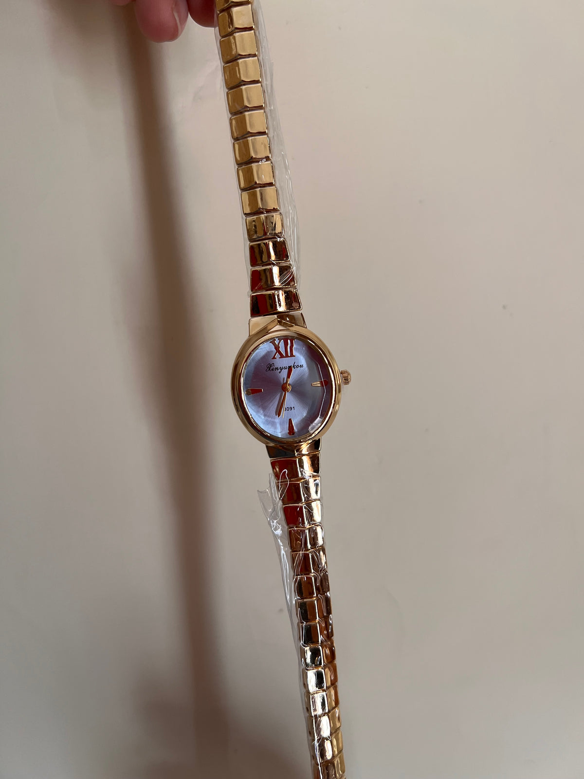 Oval shaped snake strap Watch