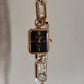 Black hanging dial watch