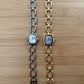 Square bracelet shaped watch