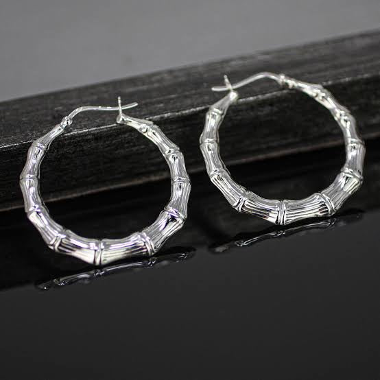 Silver bambino earrings