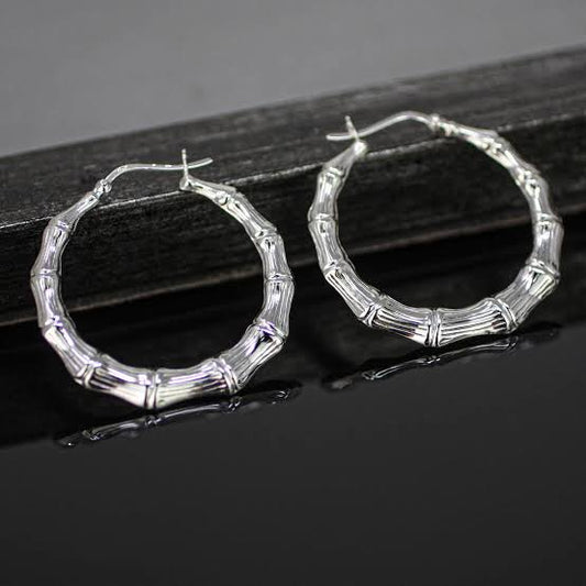 Silver bambino earrings