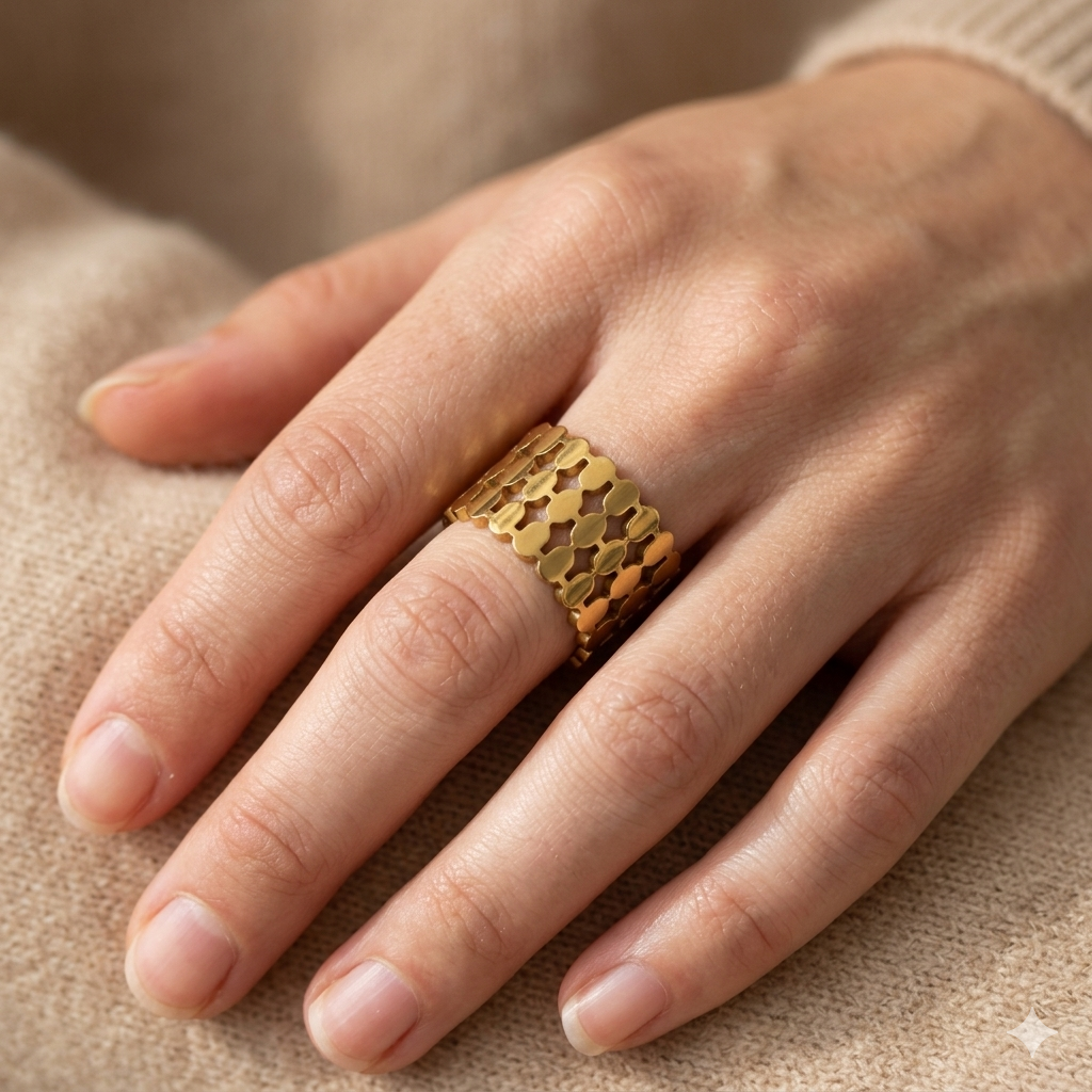 18k Gold plated and waterproof&nbsp; made in stainless steel&nbsp; adjustable