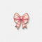 Pink bow mobile charm