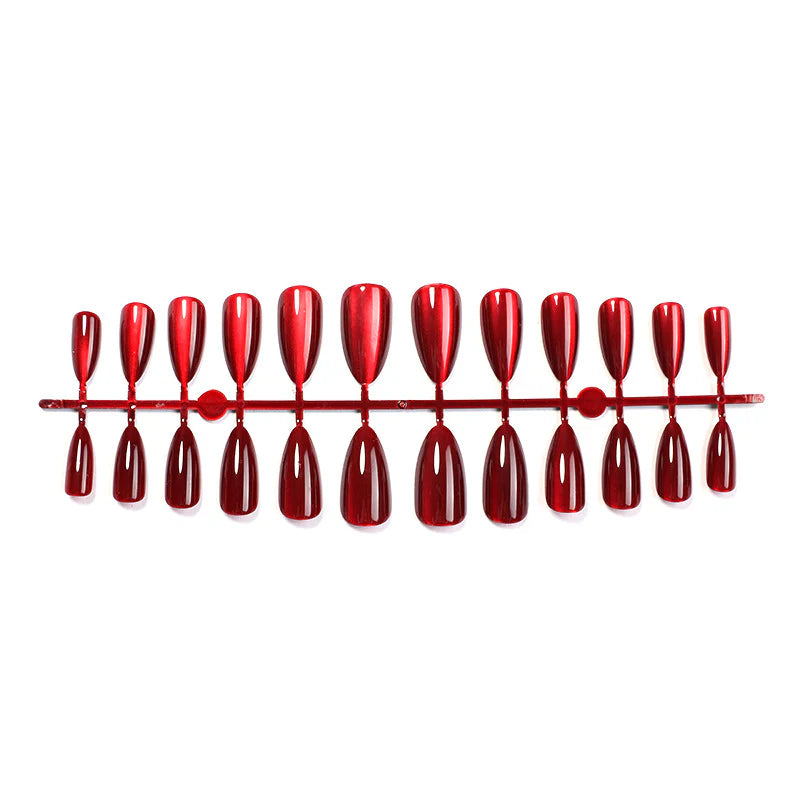 Iconic Red Gloss Nails- 24 Press-On Nails