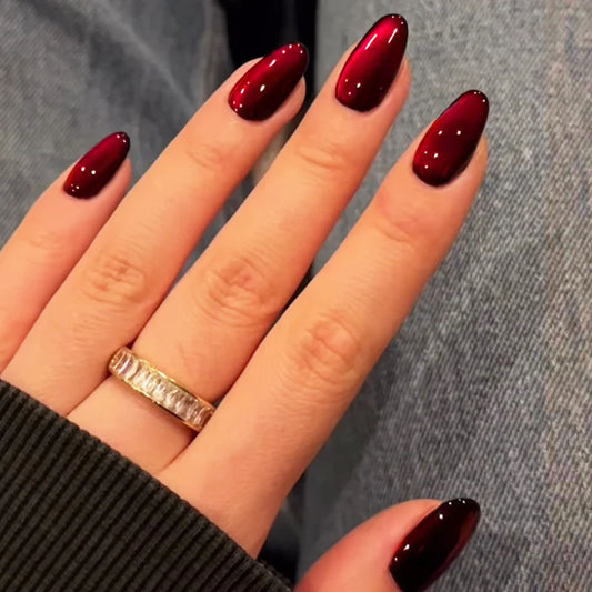 Iconic Red Gloss Nails- 24 Press-On Nails