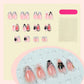 Black Petal Couture Nails - 24 Press-On Nails