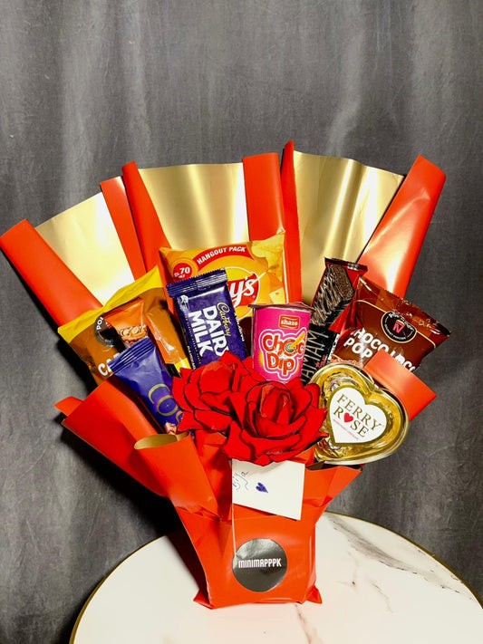 Rose Gold Snacks Bouquet