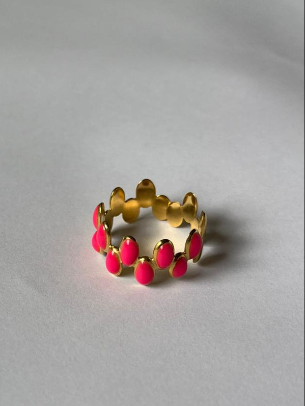 Pink melo Ring (adjustable)