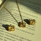 Golden Clover Jewelry Set for Women – 18K Gold Plated Stainless Steel Waterproof Tarnish Free Pendant with Studs