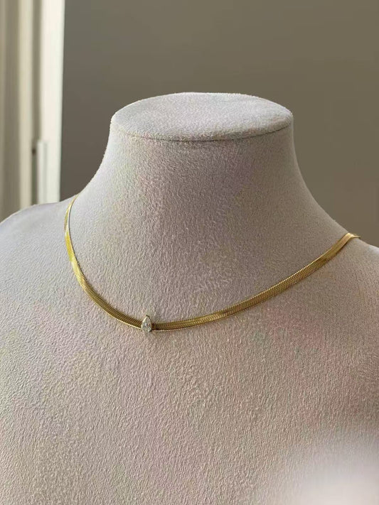 pearl snake chain Necklace