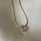 Pear Solitaire Necklace for Women – 18K Gold Plated Stainless Steel Waterproof Tarnish Free Elegant Jewelry