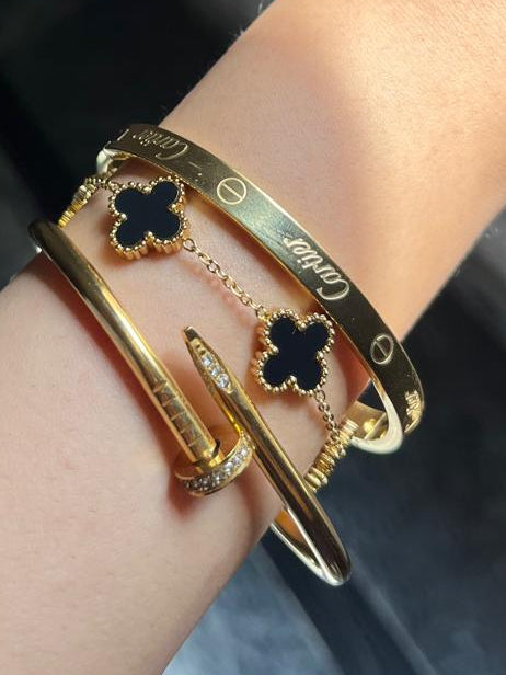 Love handcuff/Clover bracelet/Nail handcuff- stack