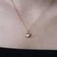 White heart Snow bell Necklace