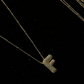 F Initial Necklace for Women – 18K Gold Plated Stainless Steel Waterproof Tarnish Free Hypoallergenic Pendant