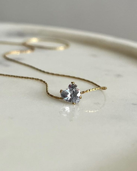 Gold Plated Floral Jewelry Necklace – Continuous Stone Shine Elegant Evening Wear Stainless Steel Luxury Pendant