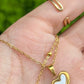 White heart Snow bell Necklace