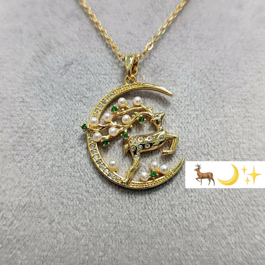 Deer charm Necklace