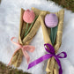 Knitted Tulip Crochet Flower – Handmade Customizable Decorative Gift for Home & Room Décor